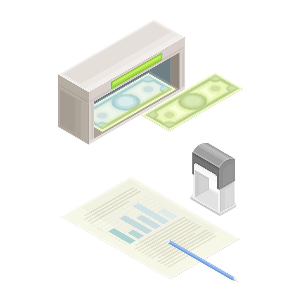 Finance and economy. Financial accounting and planning illustration vector