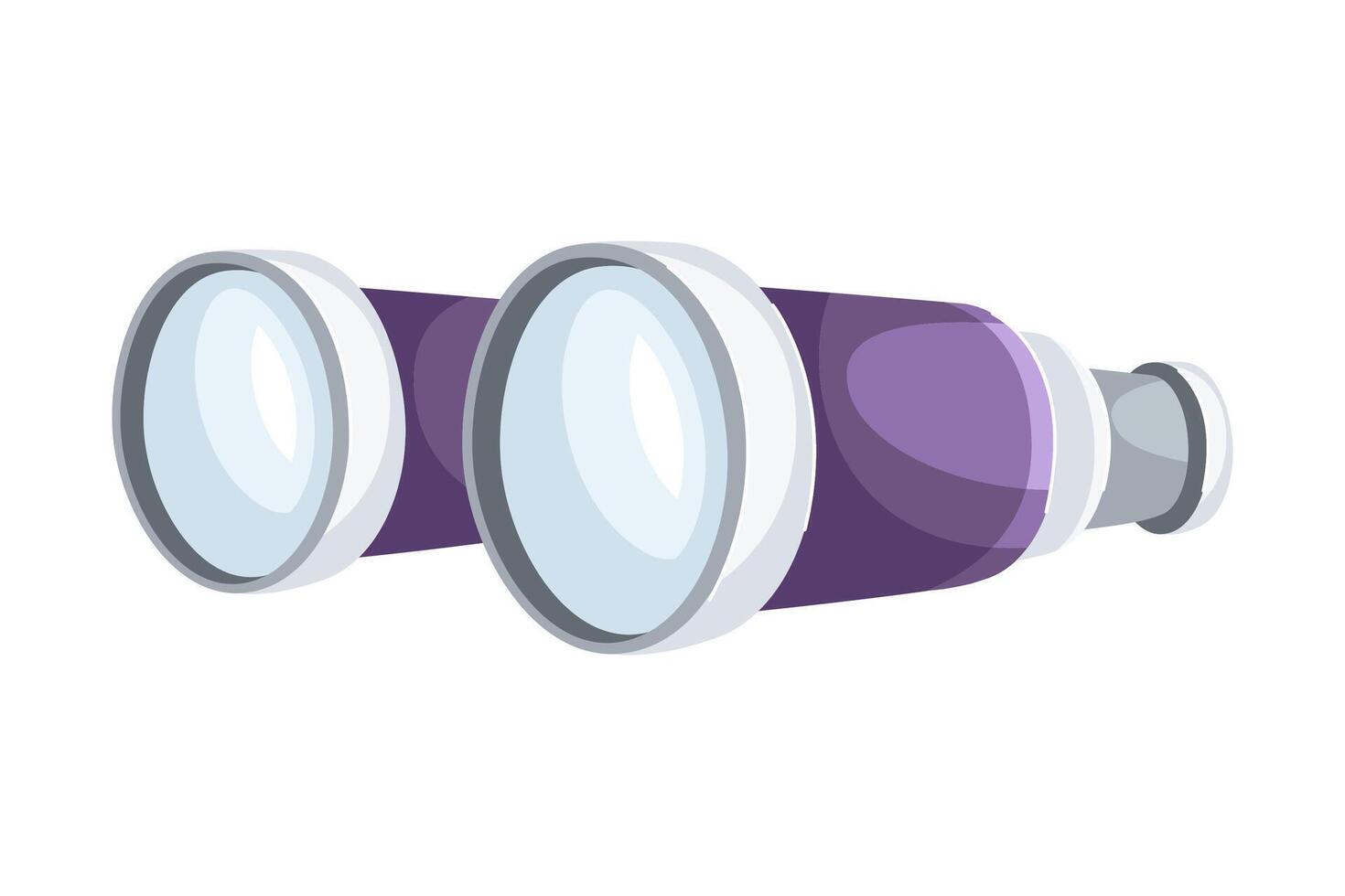 Binoculars optical instrument for viewing distant objects illustration vector