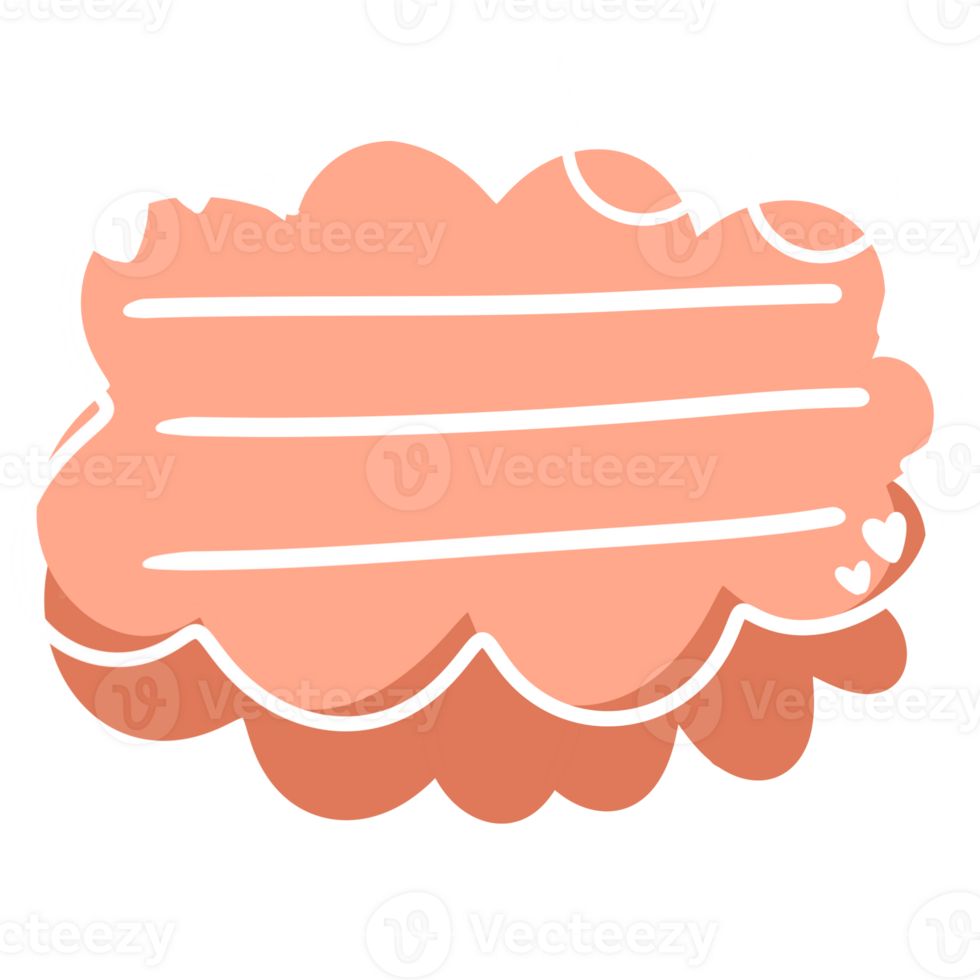 a pink cloud with a heart on it png