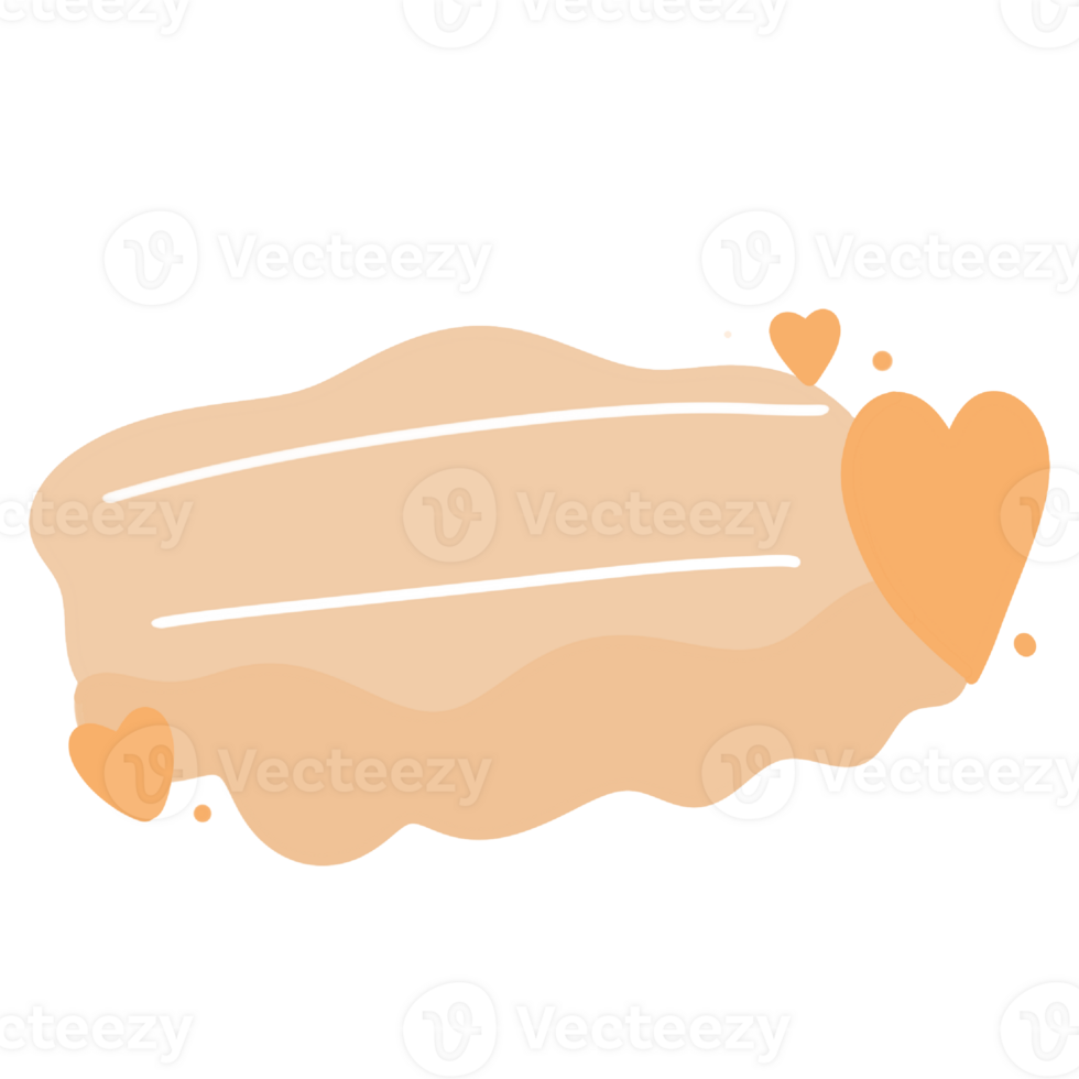 a heart shaped banner with a line on it png