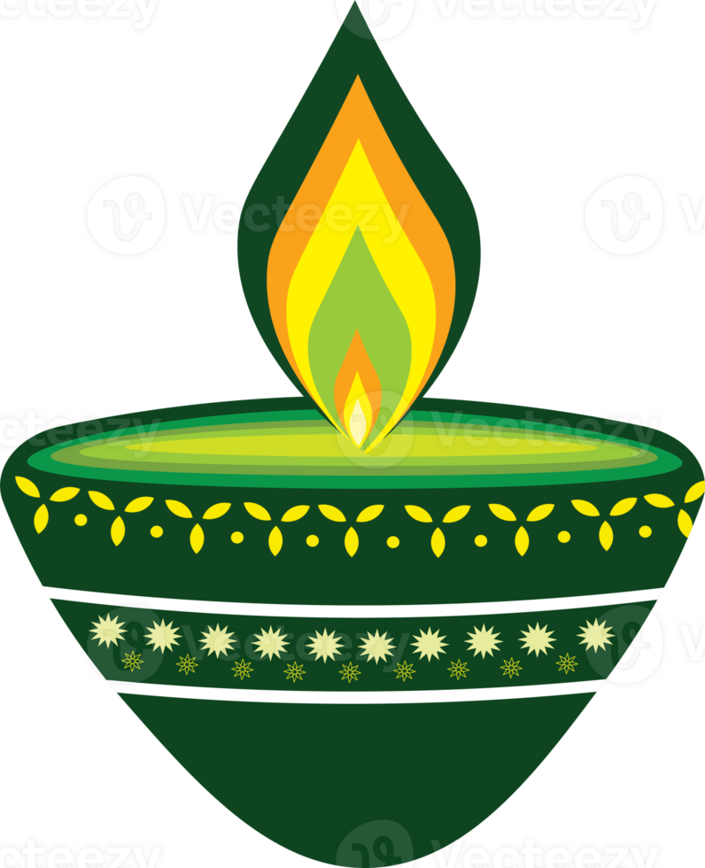Shining Candles and Diyas for Festival of Lights png