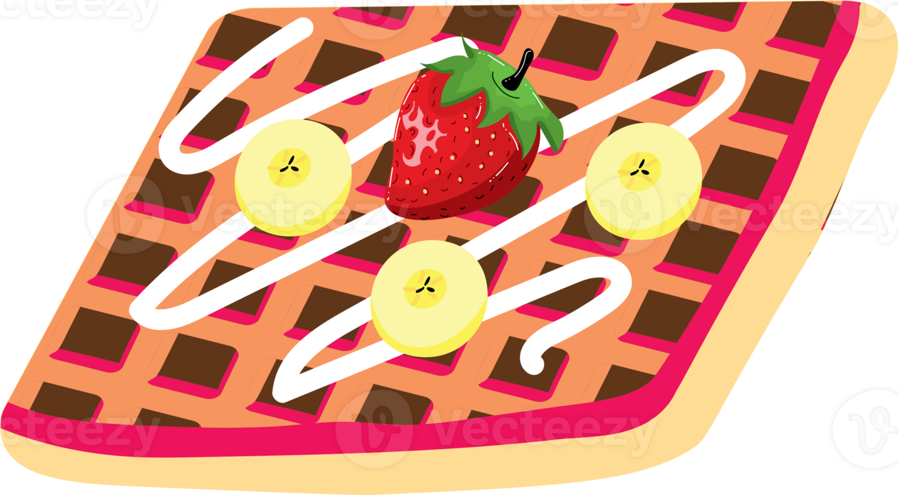 Delicious Pancakes Decorated with Mixed Berries png