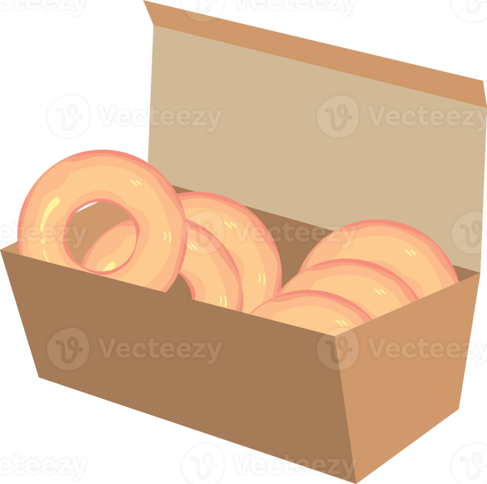 Assorted Donuts in a Box for Small Business Display png