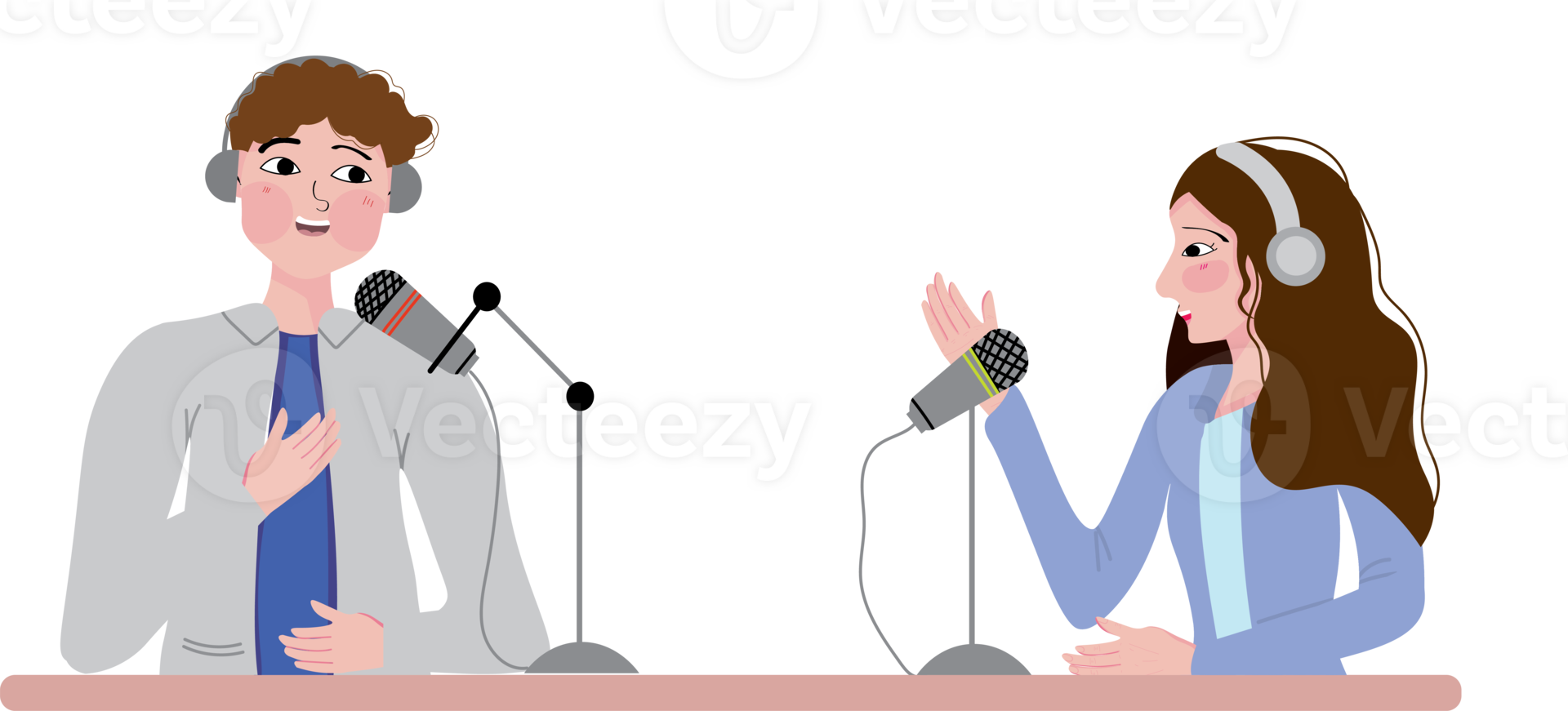 Casual Conversation in Modern Podcast Session png
