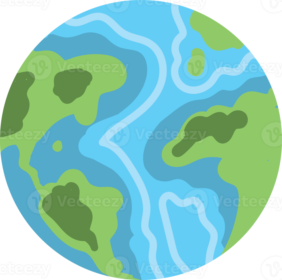 World, Planets in Outer Space Scene png