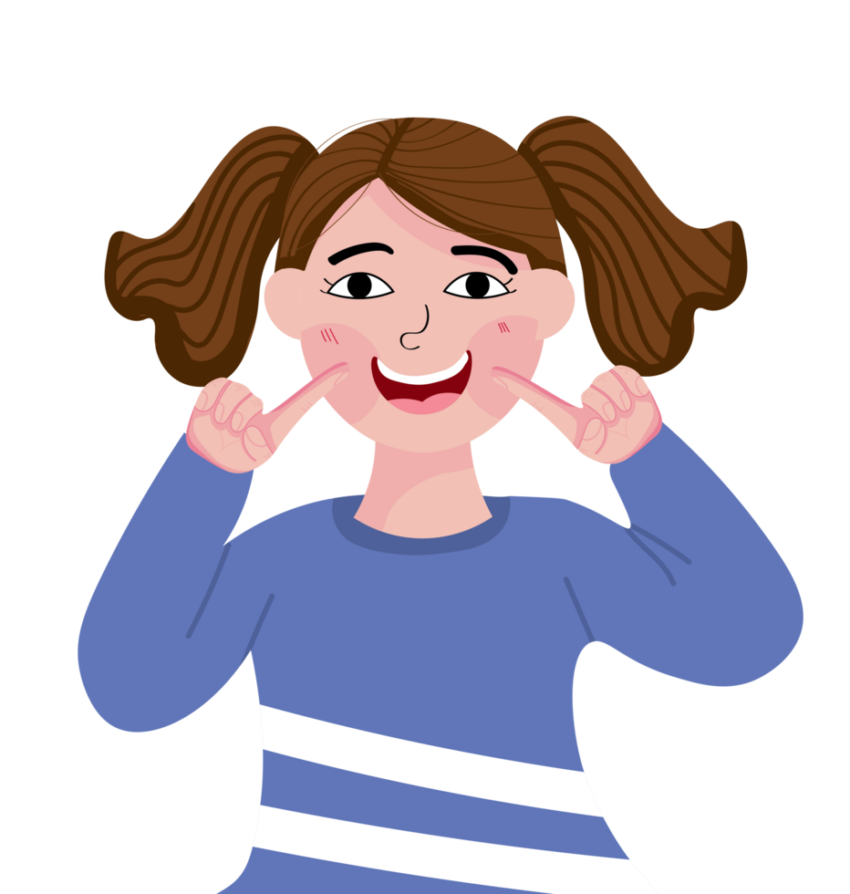 Joyful Expression of a Smiling Girl png