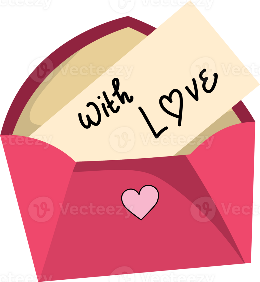 Letter of Love for Romantic Celebration png
