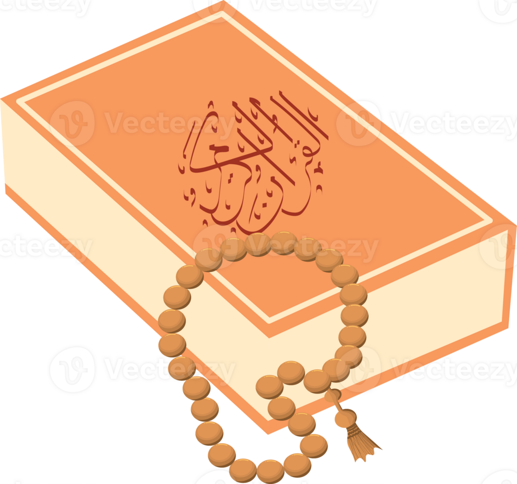Open Quran and Tasbih for Sacred Night png
