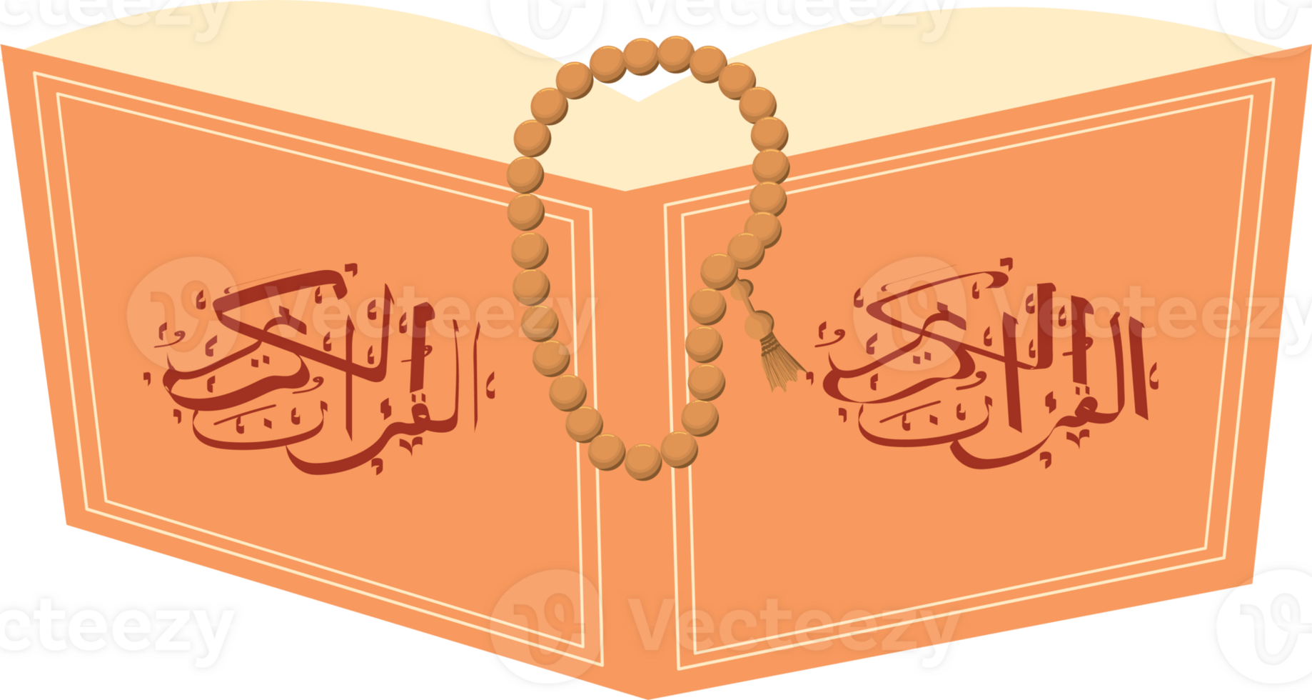 Quranic Revelation Night Concept with Tasbih png