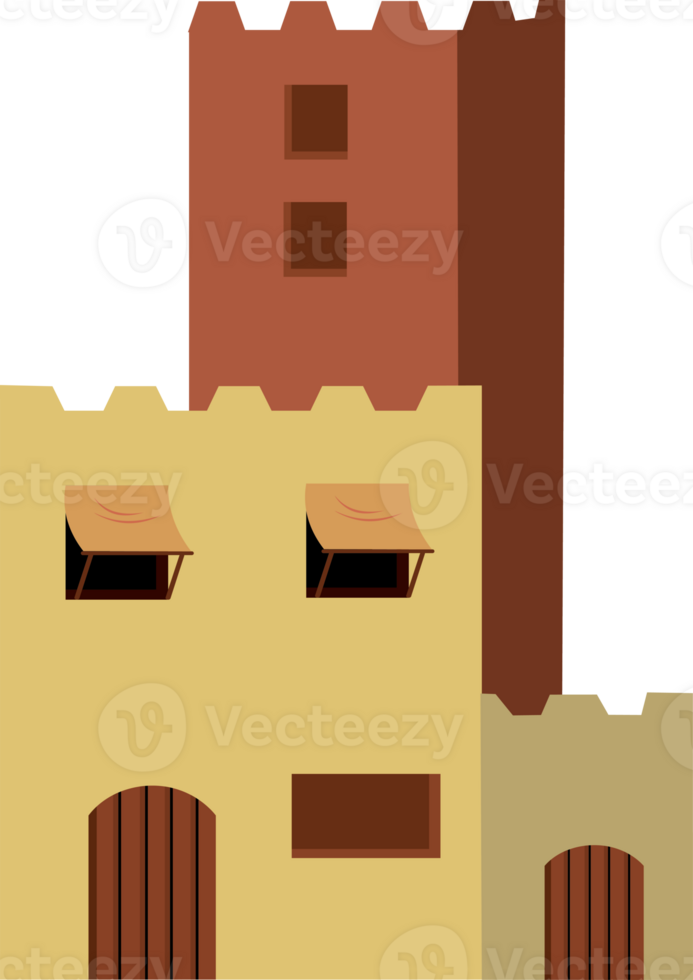 Ramadan Vibes in Middle Eastern Desert Architecture png