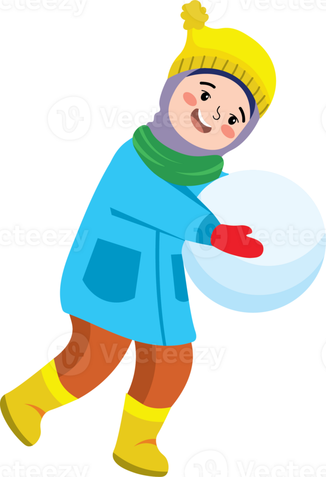 Winter Fun for Child on School Break in Snow png