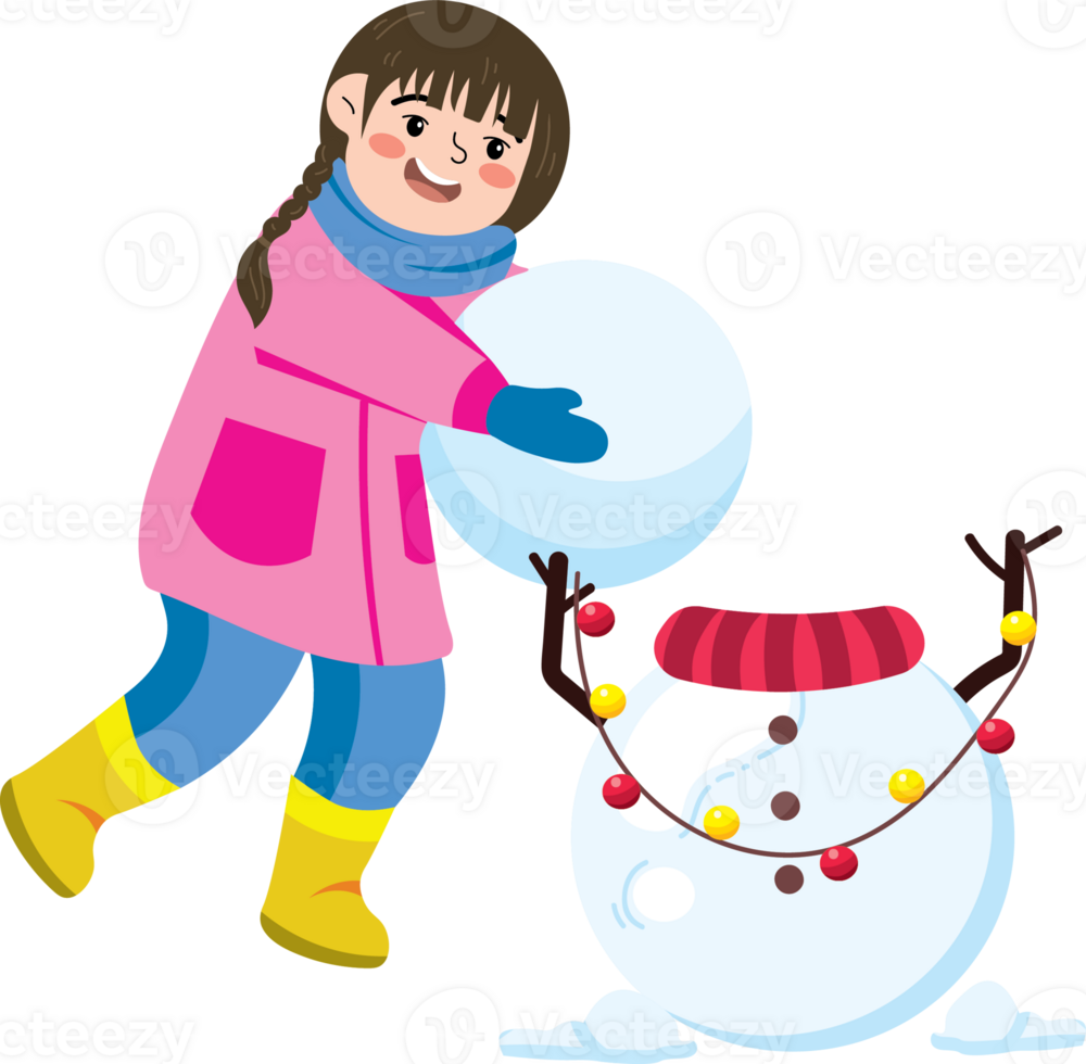 Snowy Christmas with a Touch of Childhood Joy png