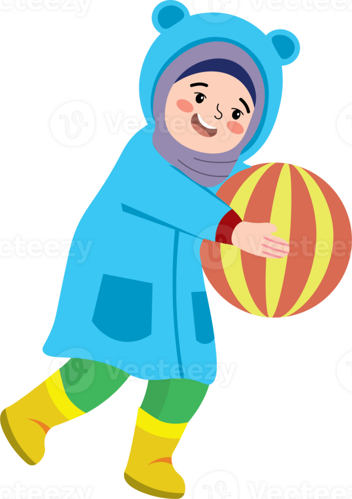 Young Kid Enjoying Rain While Playing Soccer png