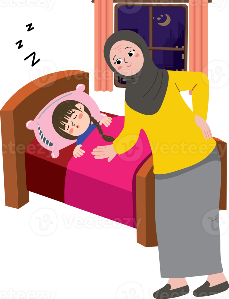 Mother Wakes Up Son at 3 AM for Ramadan Meal png