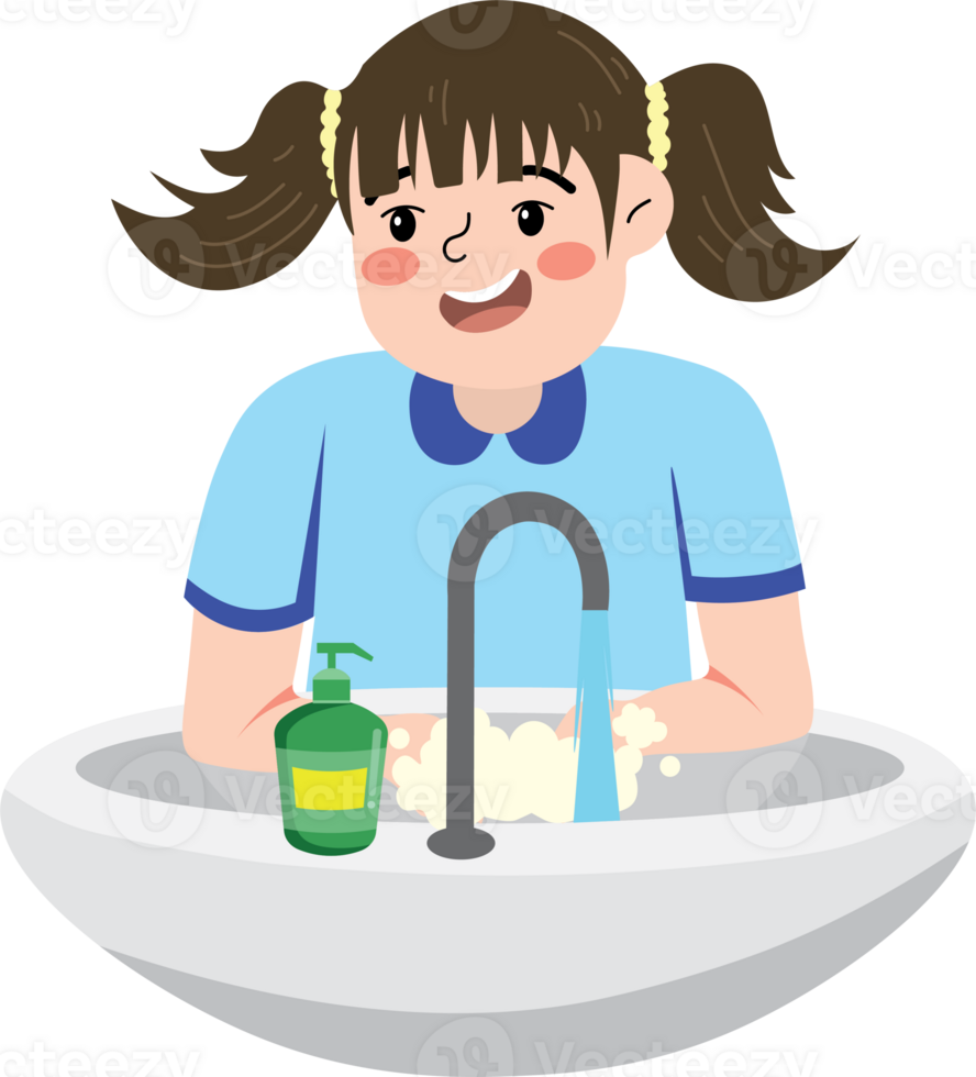 Daily Hand Washing Routine for Kids png