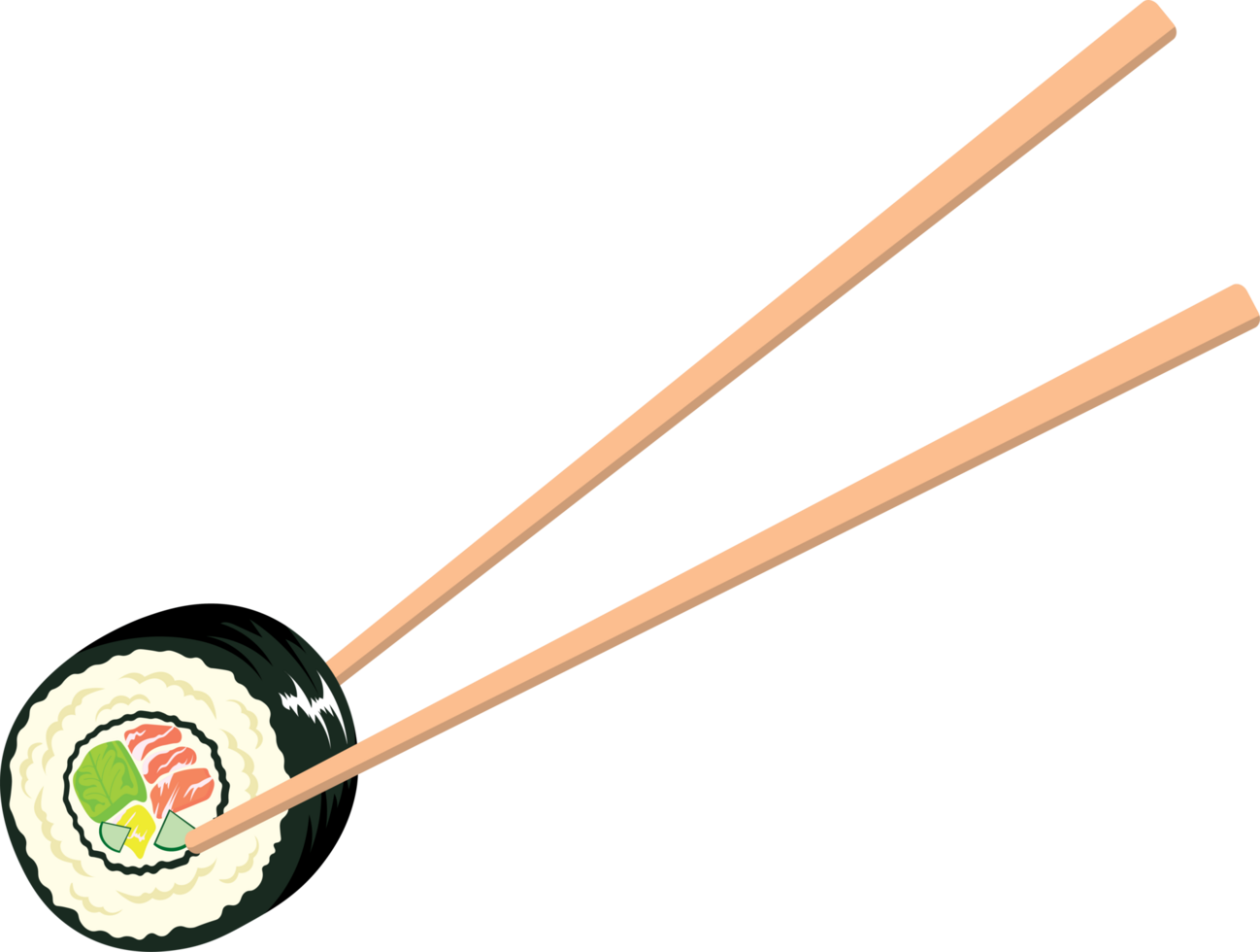 hopsticks Picking Sushi from Plate png