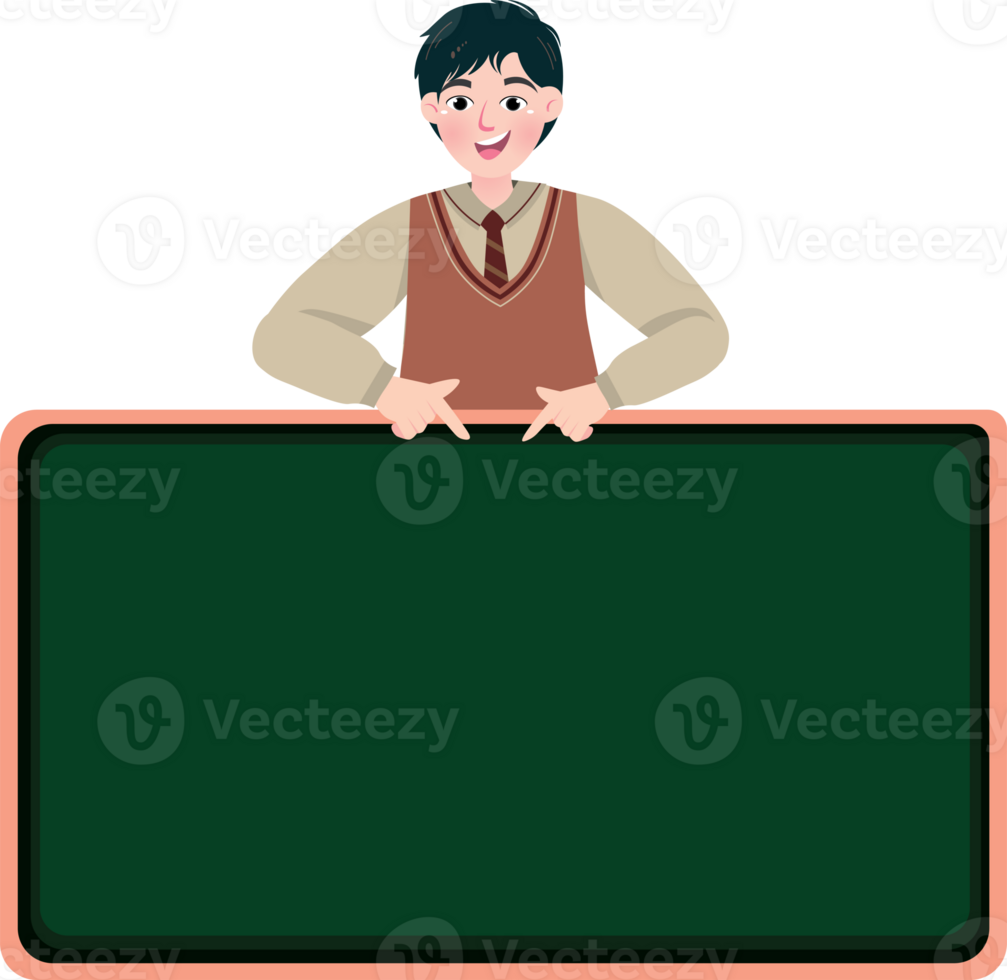 Korean Senior Student in Classroom png