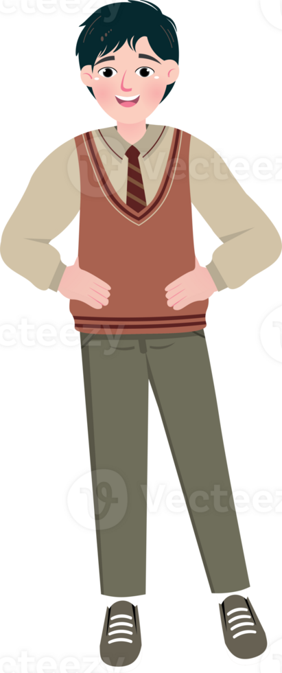 Youthful Korean Student png