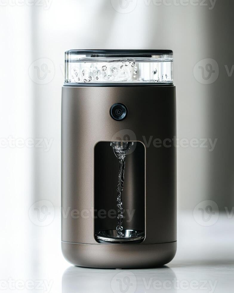 A coffee grinder sitting on a table photo