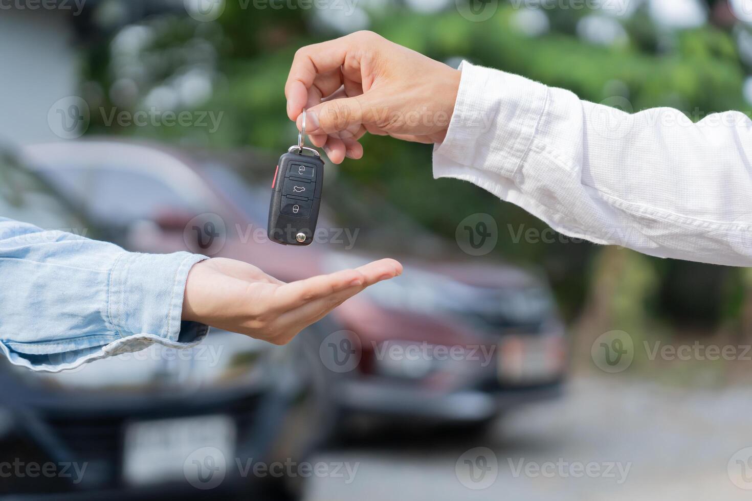 lease. rental car, sell, buy. Dealership manager send car keys to the new owner. Sales, loan credit financial, rent vehicle, insurance, renting, Seller, dealer, installment, photo