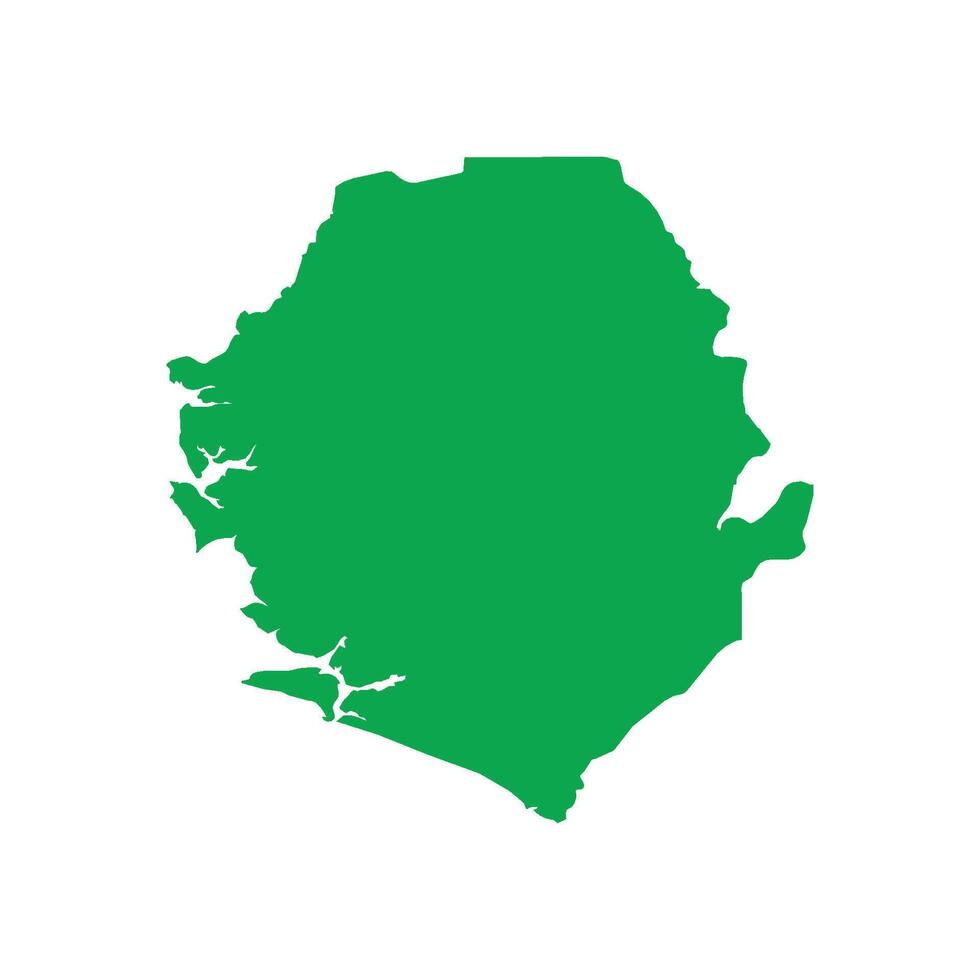 Sierra Leone Map Boundary vector
