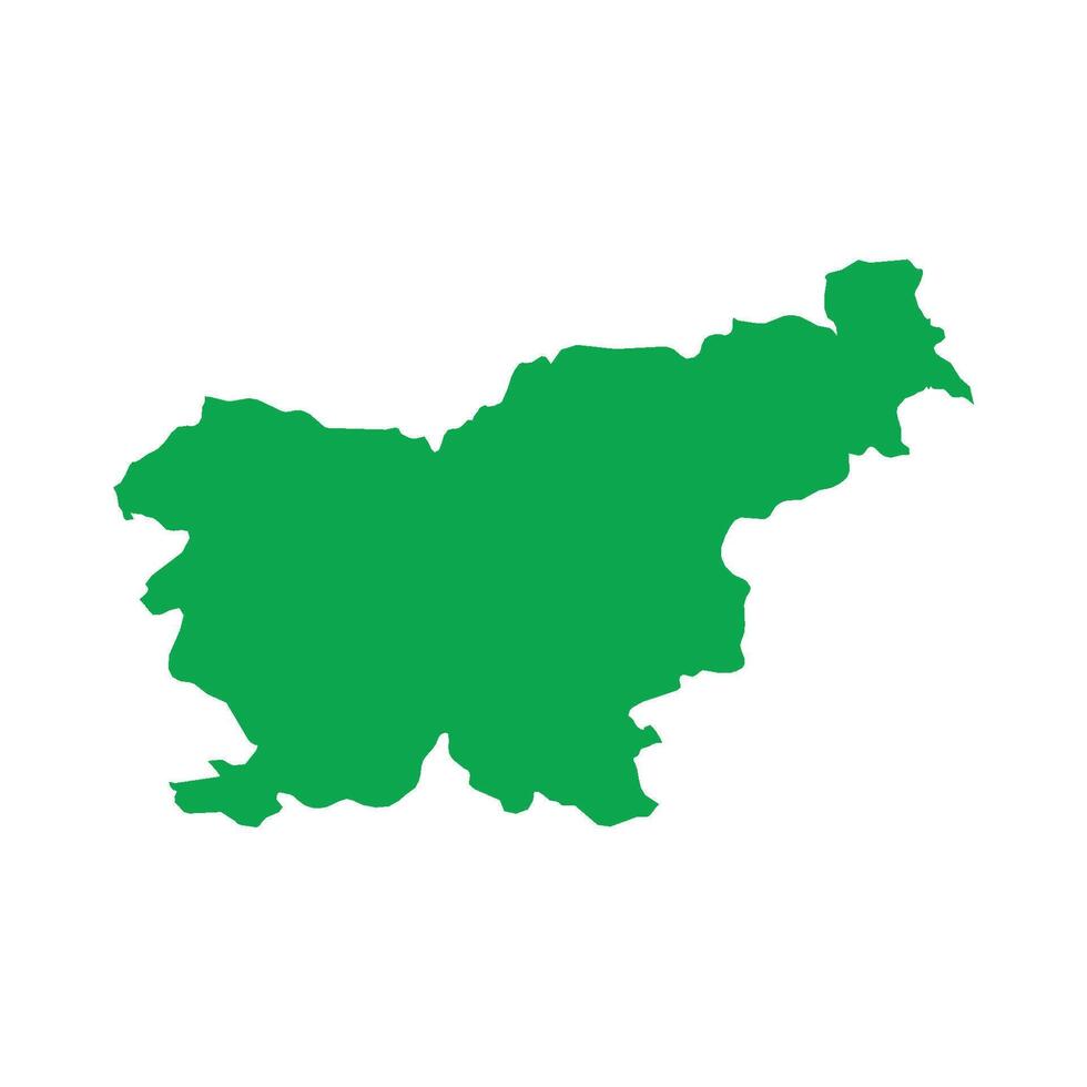 Slovenia Map Boundary vector