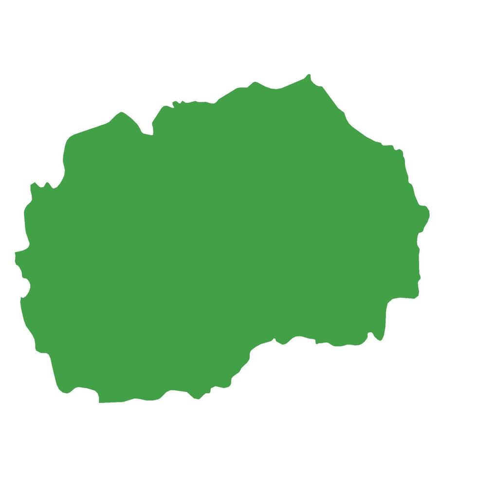 North Macedonia Map Boundary vector