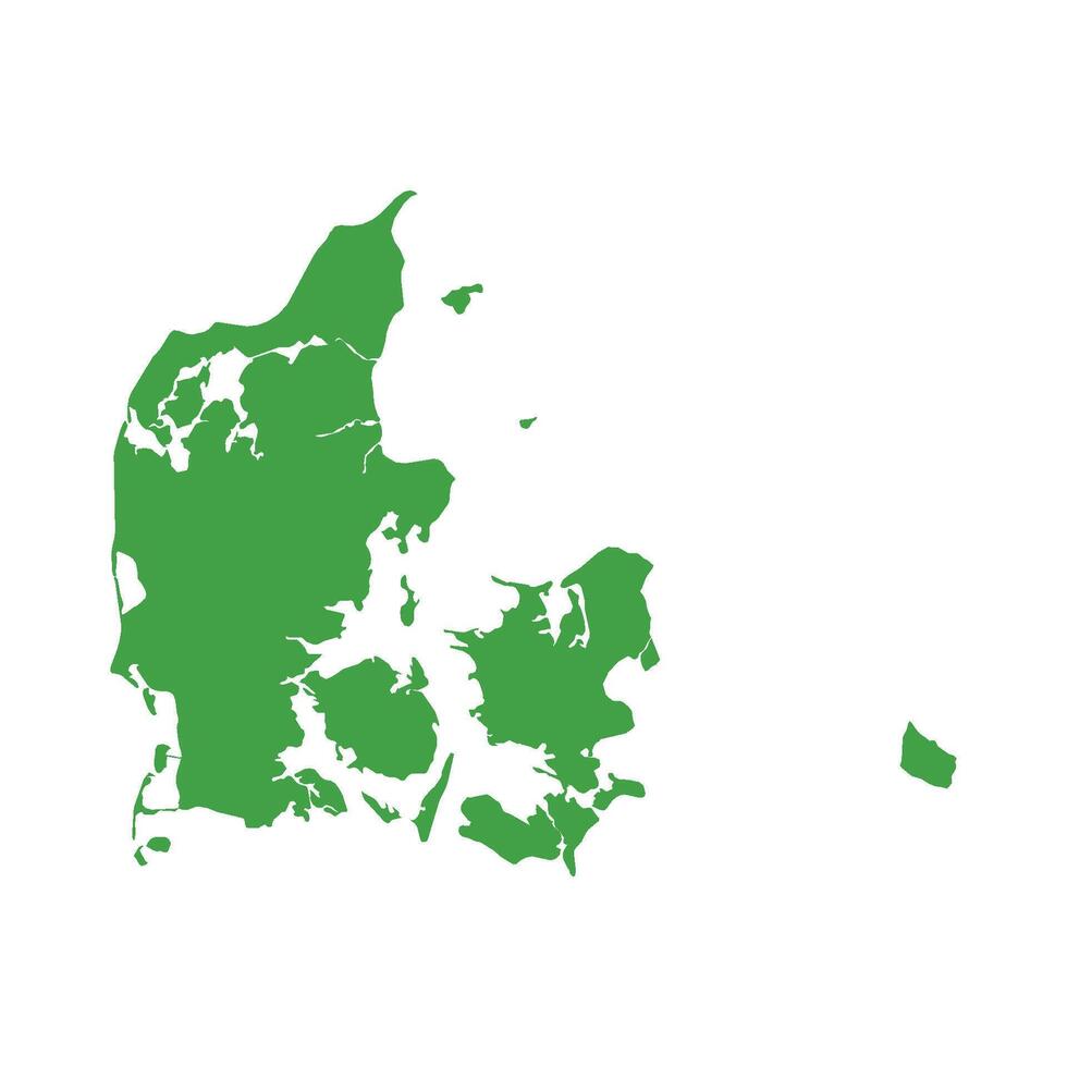 Denmark Map Boundary vector