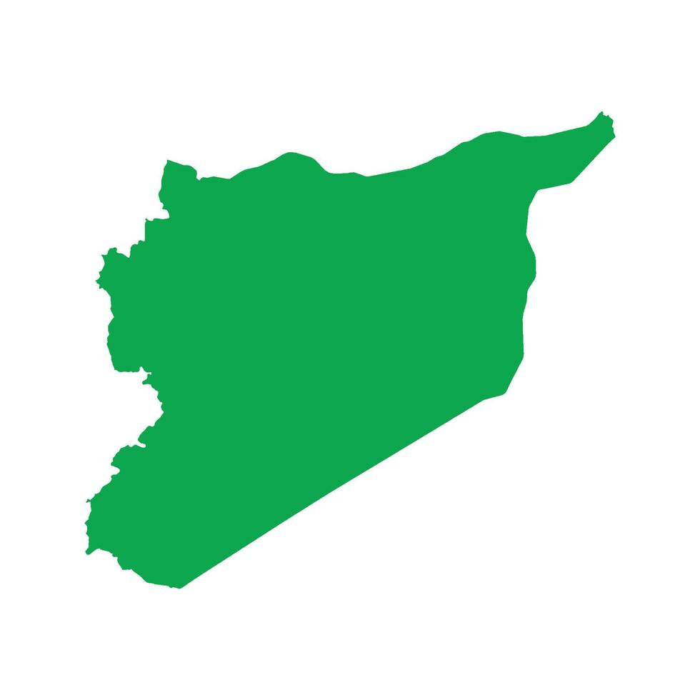 Syria Map Boundary vector