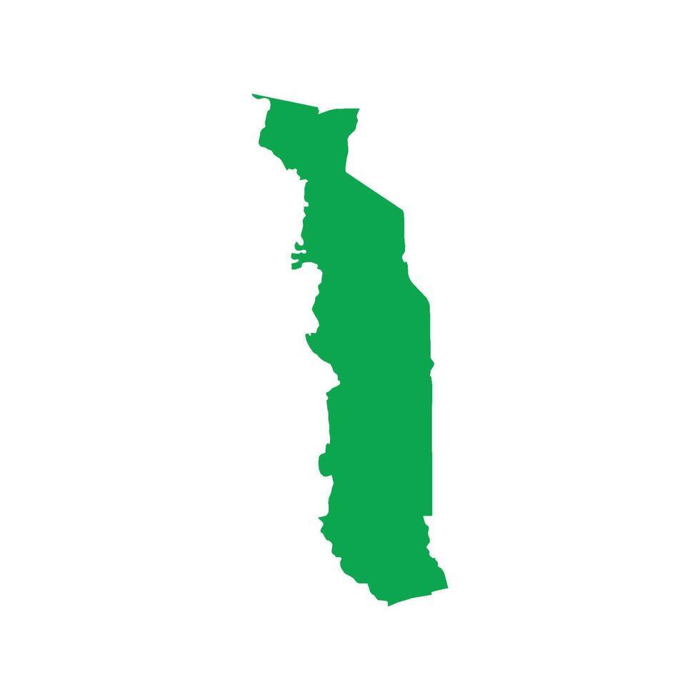 Togo Map Boundary vector