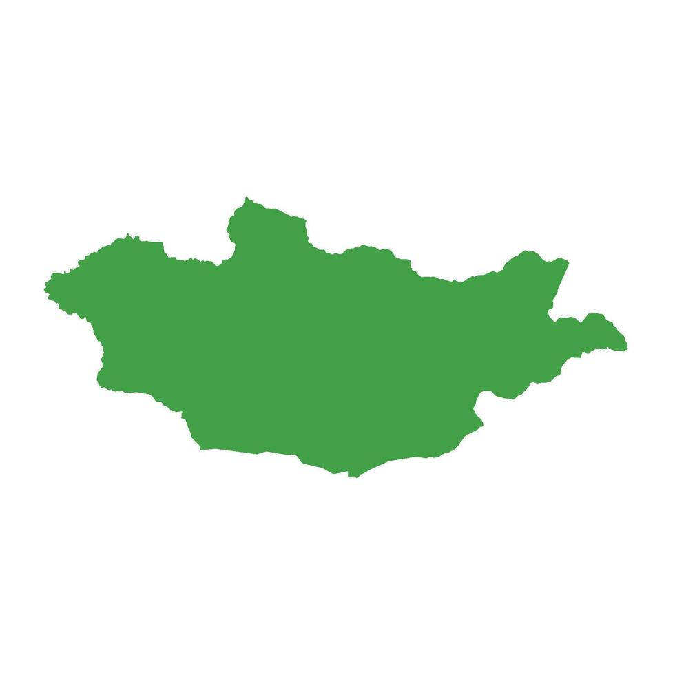 Mongolia Map Boundary vector