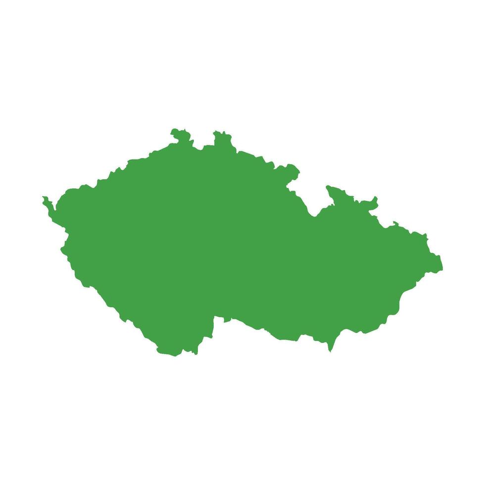 Czechia Map Boundary vector