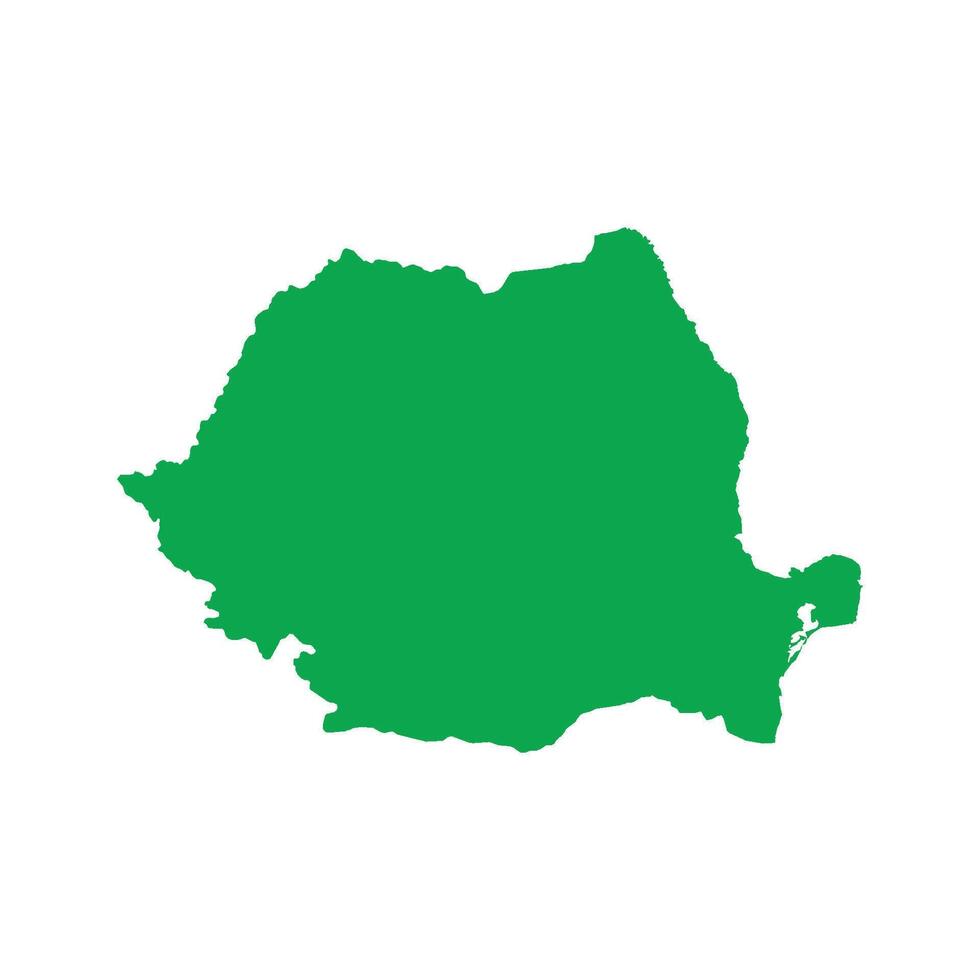 Romania Map Boundary vector