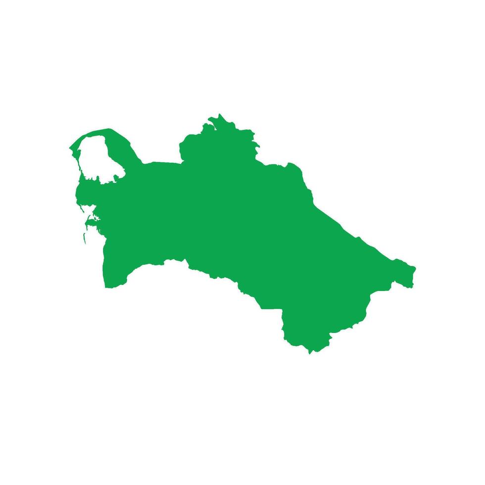 Turkmenistan Map Boundary vector