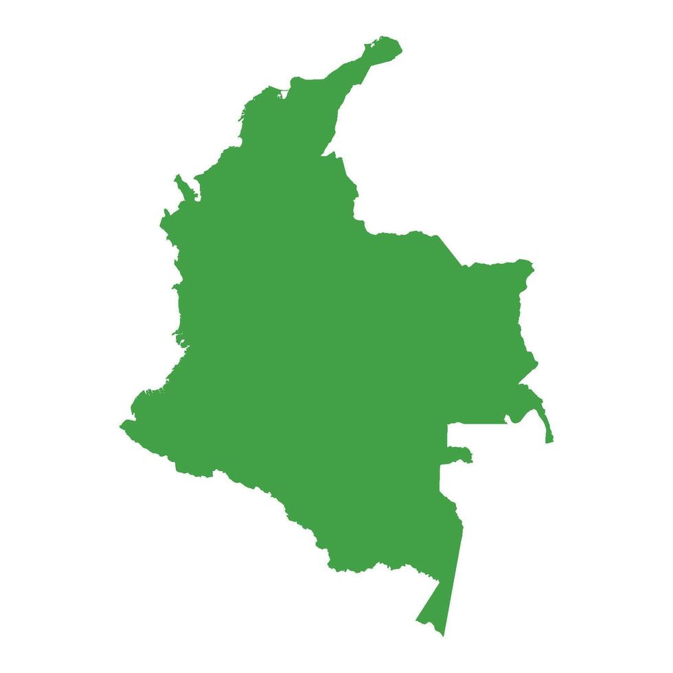 Colombia Map Boundary vector