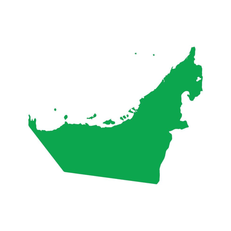 United Arab Emirates Map Boundary vector