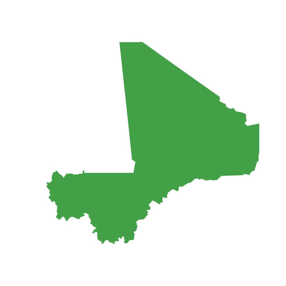 Mali Map Boundary vector
