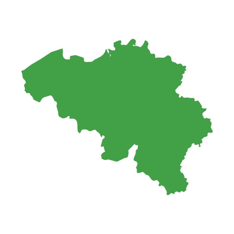 Belgium Map Boundary vector