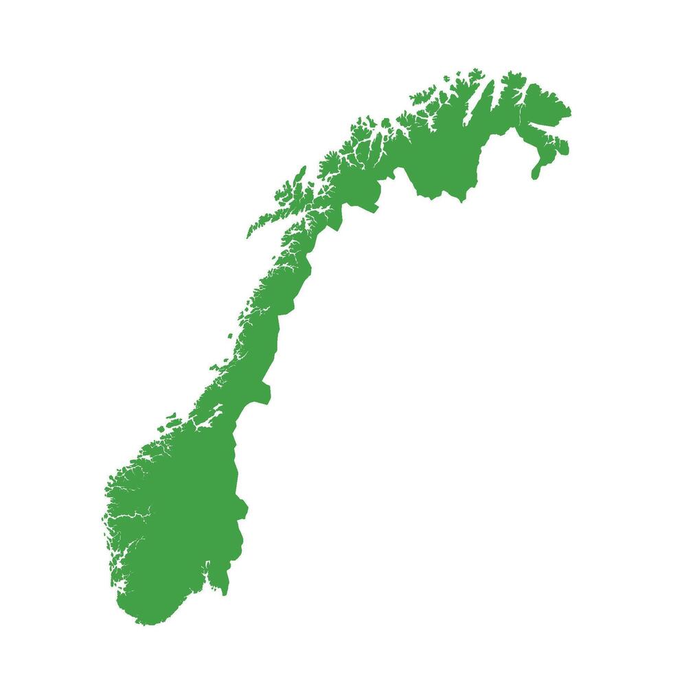 Norway Map Boundary vector