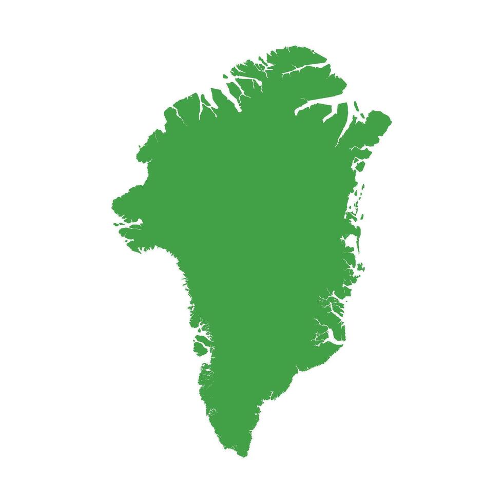 Greenland Map Boundary vector