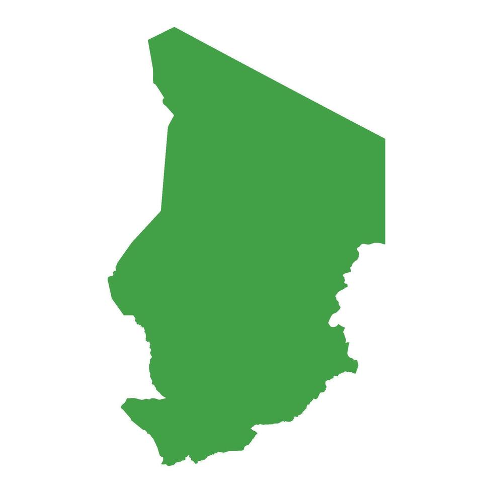 Chad Map Boundary vector