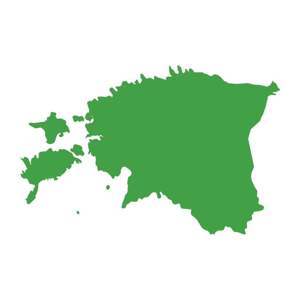 Estonia Map Boundary vector