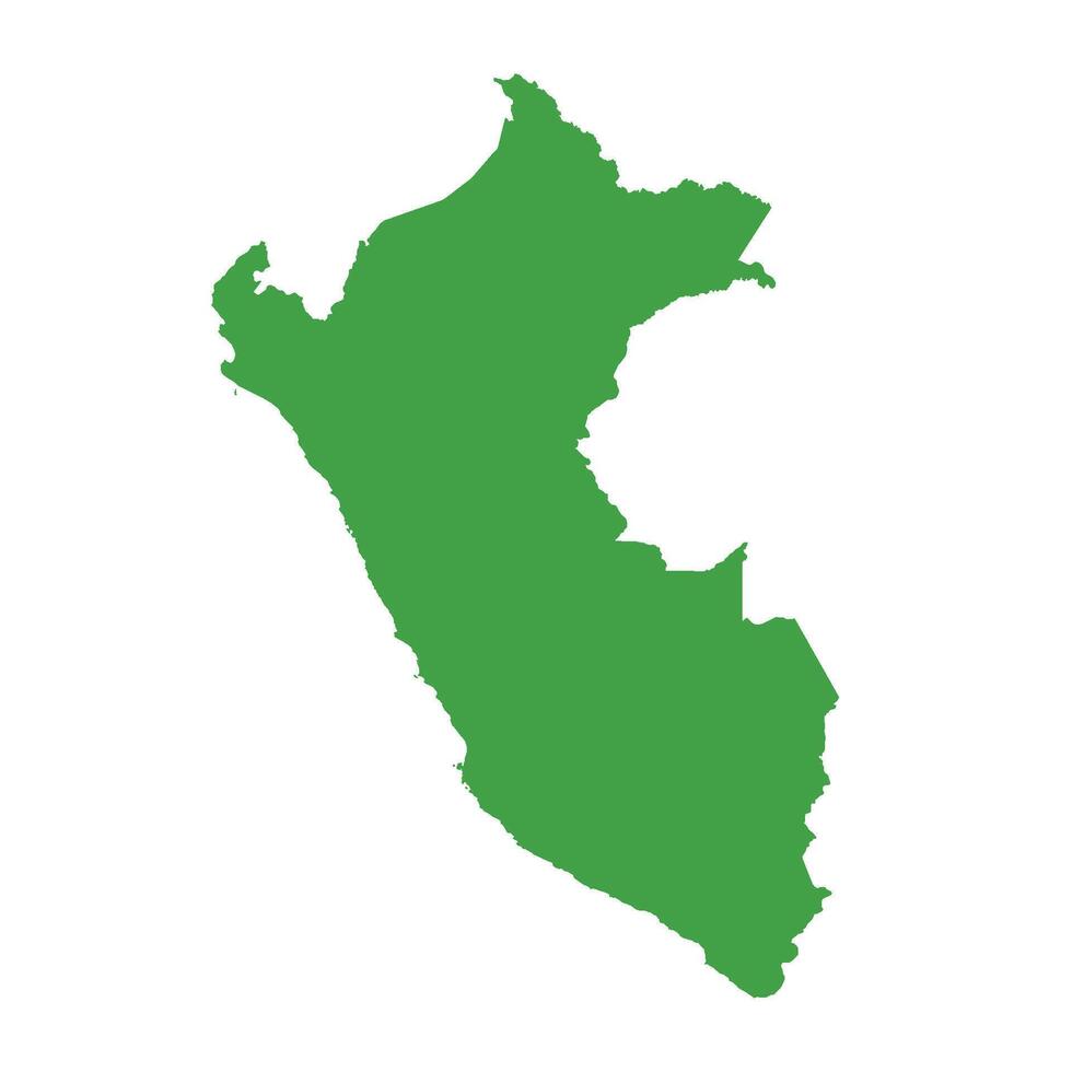 Peru Map Boundary vector