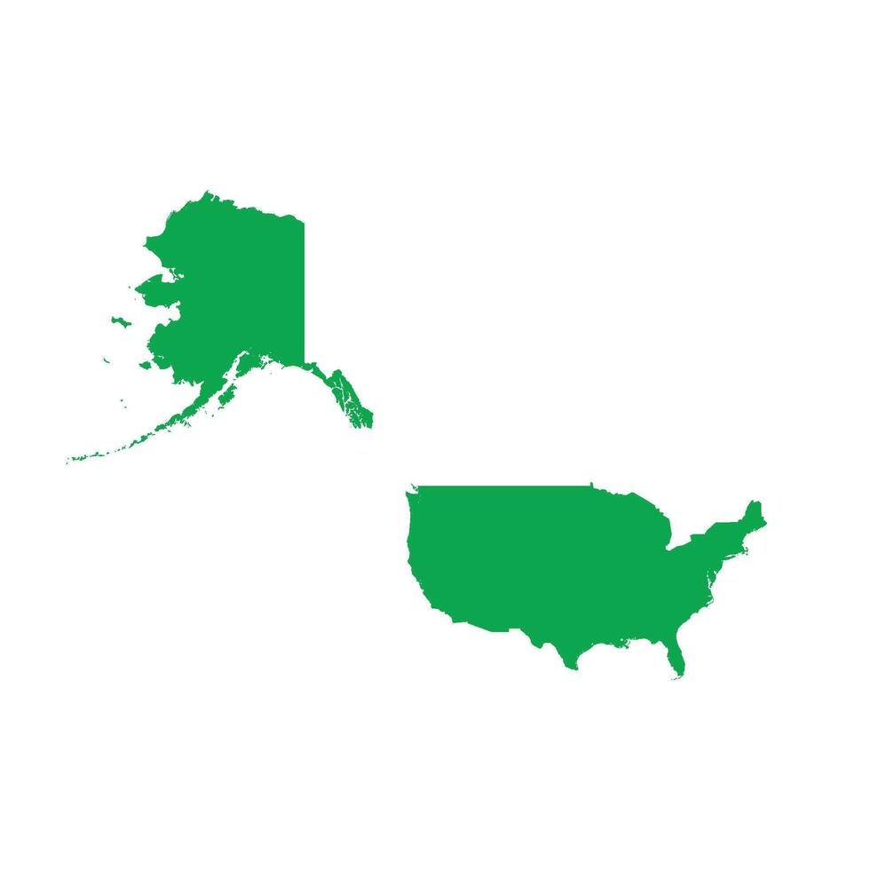United States of America Map Boundary vector
