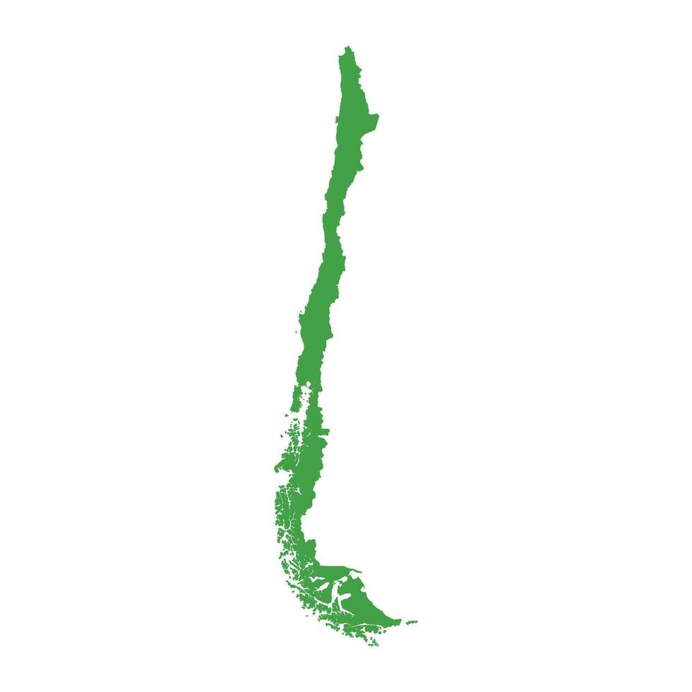 Chile Map Boundary vector