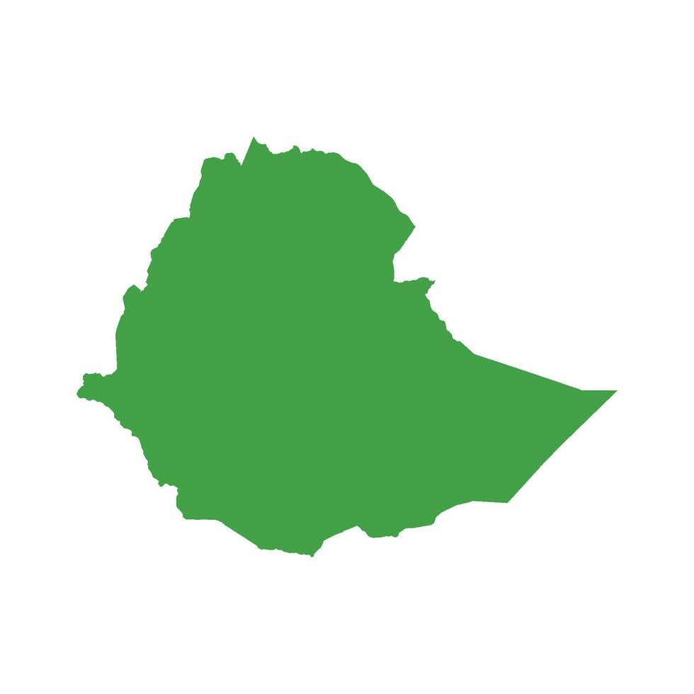 Ethiopia Map Boundary vector