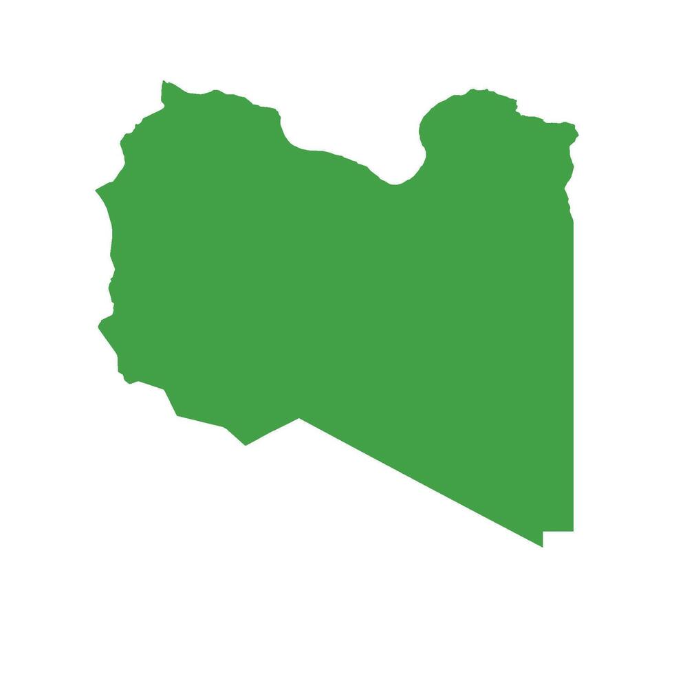 Libya Map Boundary vector