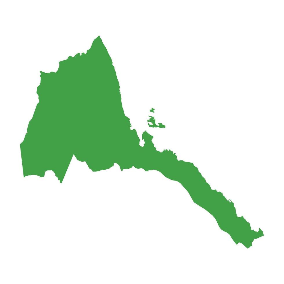 Eritrea Map Boundary vector