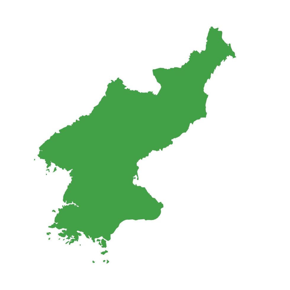 North Korea Map Boundary vector