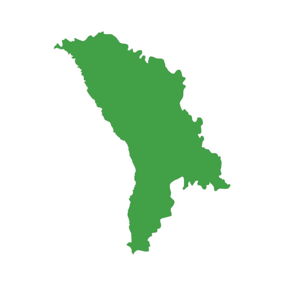 Moldova Map Boundary vector
